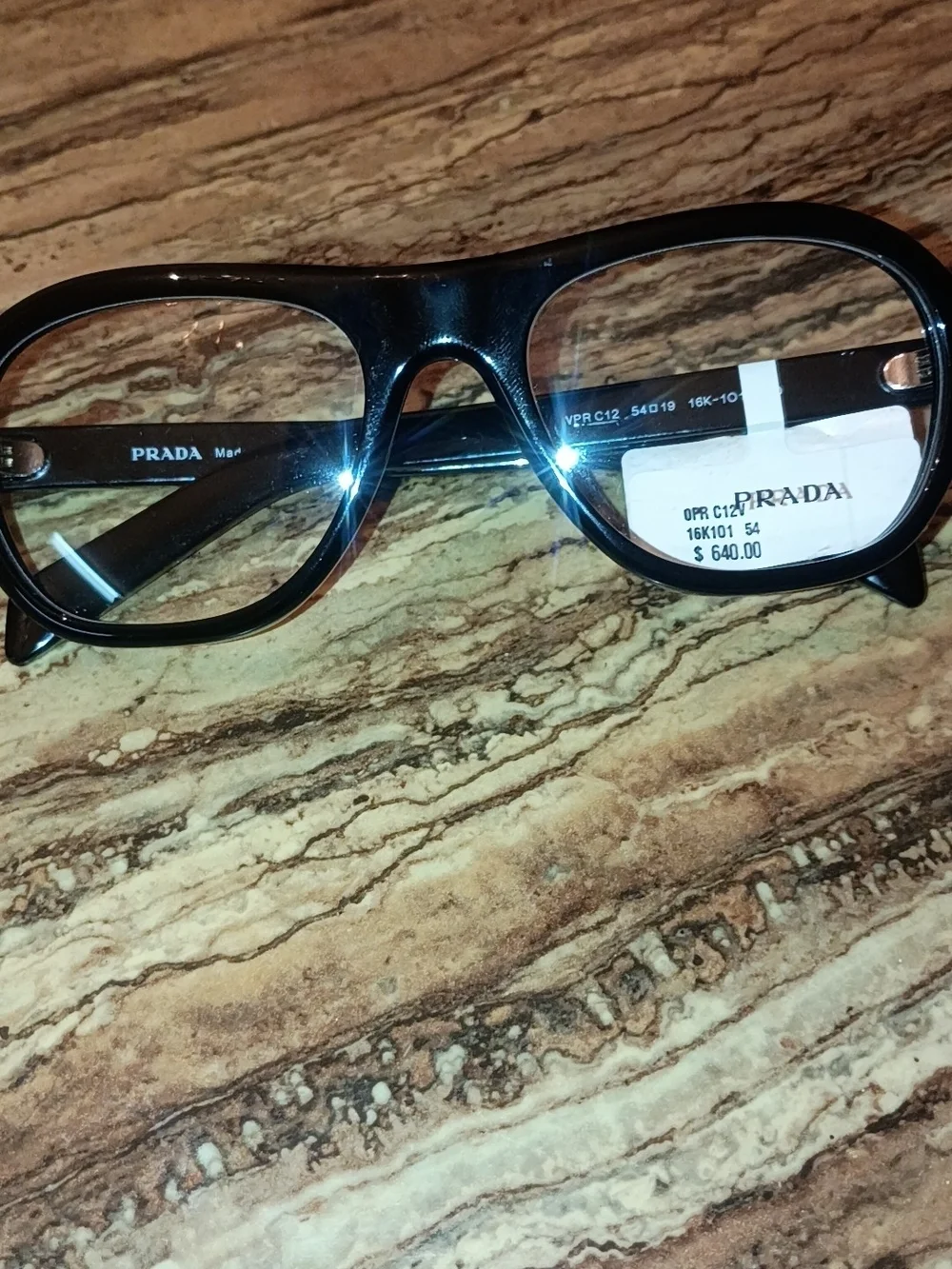 Prada Black Round Optical Frames - Picture 3 of 4